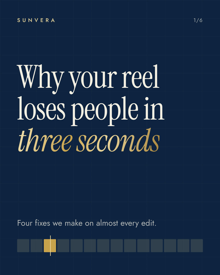 Reel fixes, slide 1 of 6