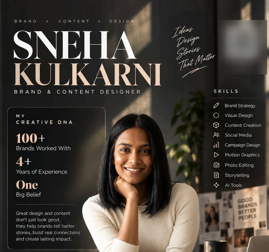 Personal brand poster